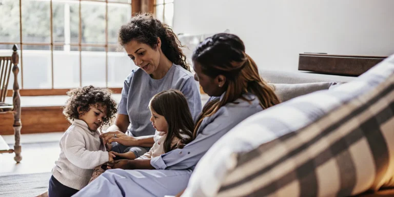 Georgia family meeting with a pediatric home care nurse