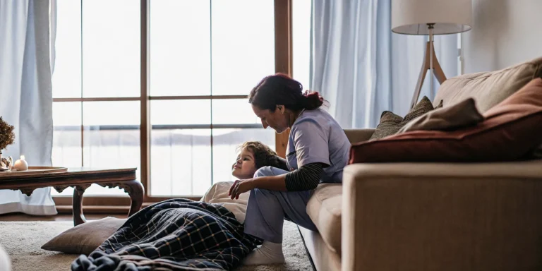 Pediatric home nurse caring for a child with traumatic brain injury in a Georgia home