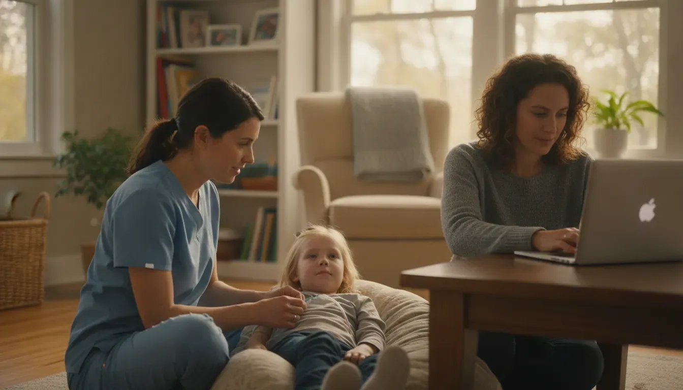 GAPP home nursing in Georgia lets a pediatric nurse care for a child while a parent works at home