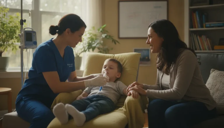 Pediatric private duty nursing for a child receiving care at home in Georgia